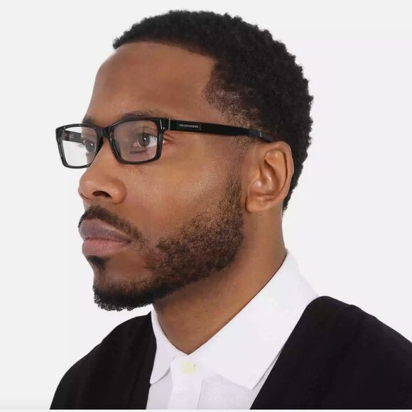 Burberry 54mm Rectangular Men's Eyeglasses - Picture 2 of 5